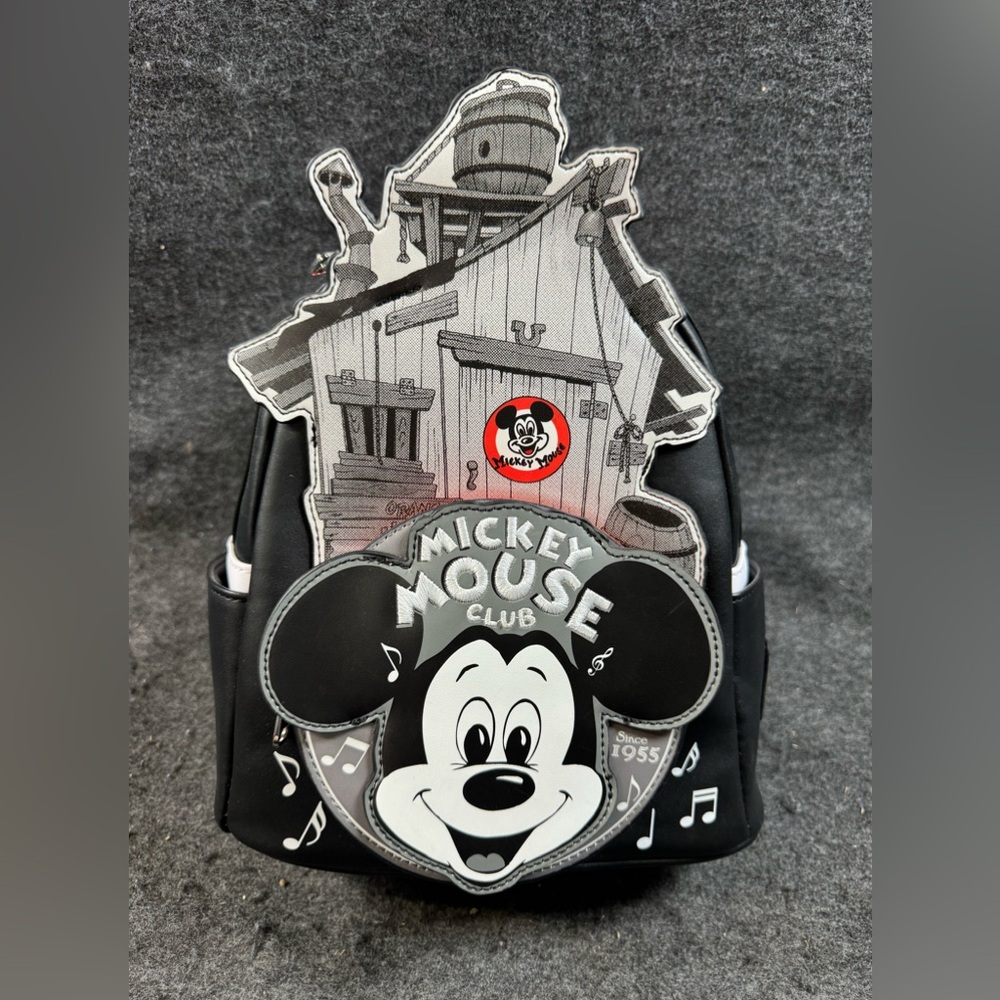 NWT Loungefly Disney’s 100th Mickey Mouse club mini backpack#456111 - Picture 7 of 12